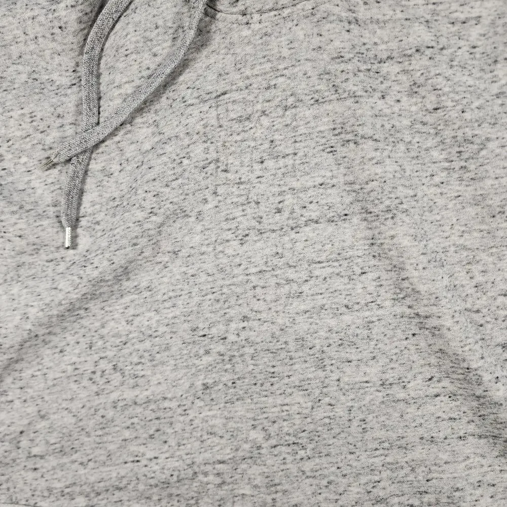 Abercrombie & Fitch Cropped Hoodie Gray Marled Pullover‎ Small Y2K
